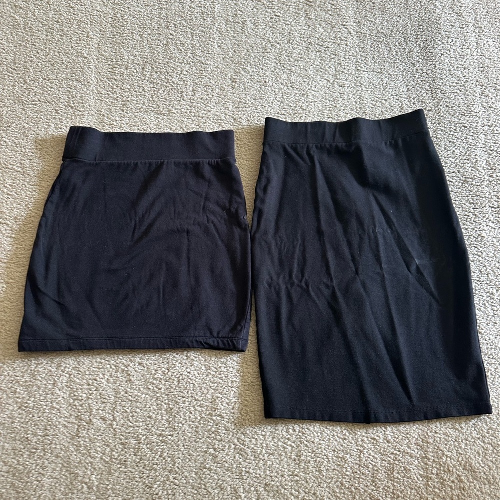 Elegant Black Skirt Set